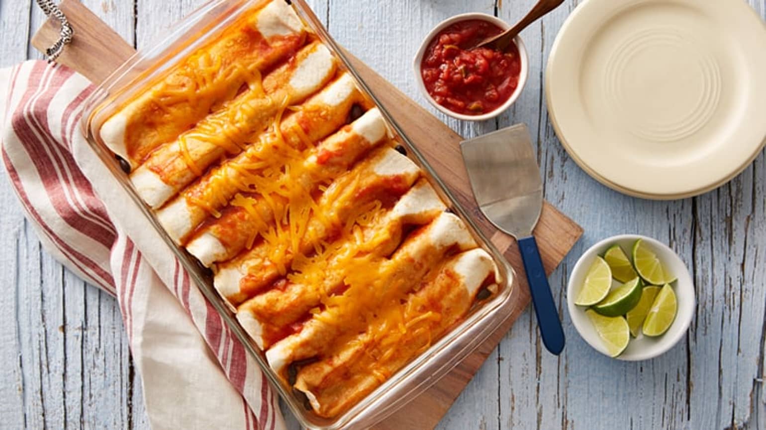 black bean and cheese enchiladas